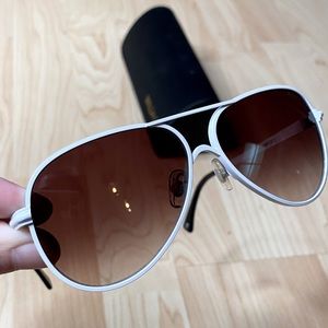Wildfox Air fox 2 white aviators